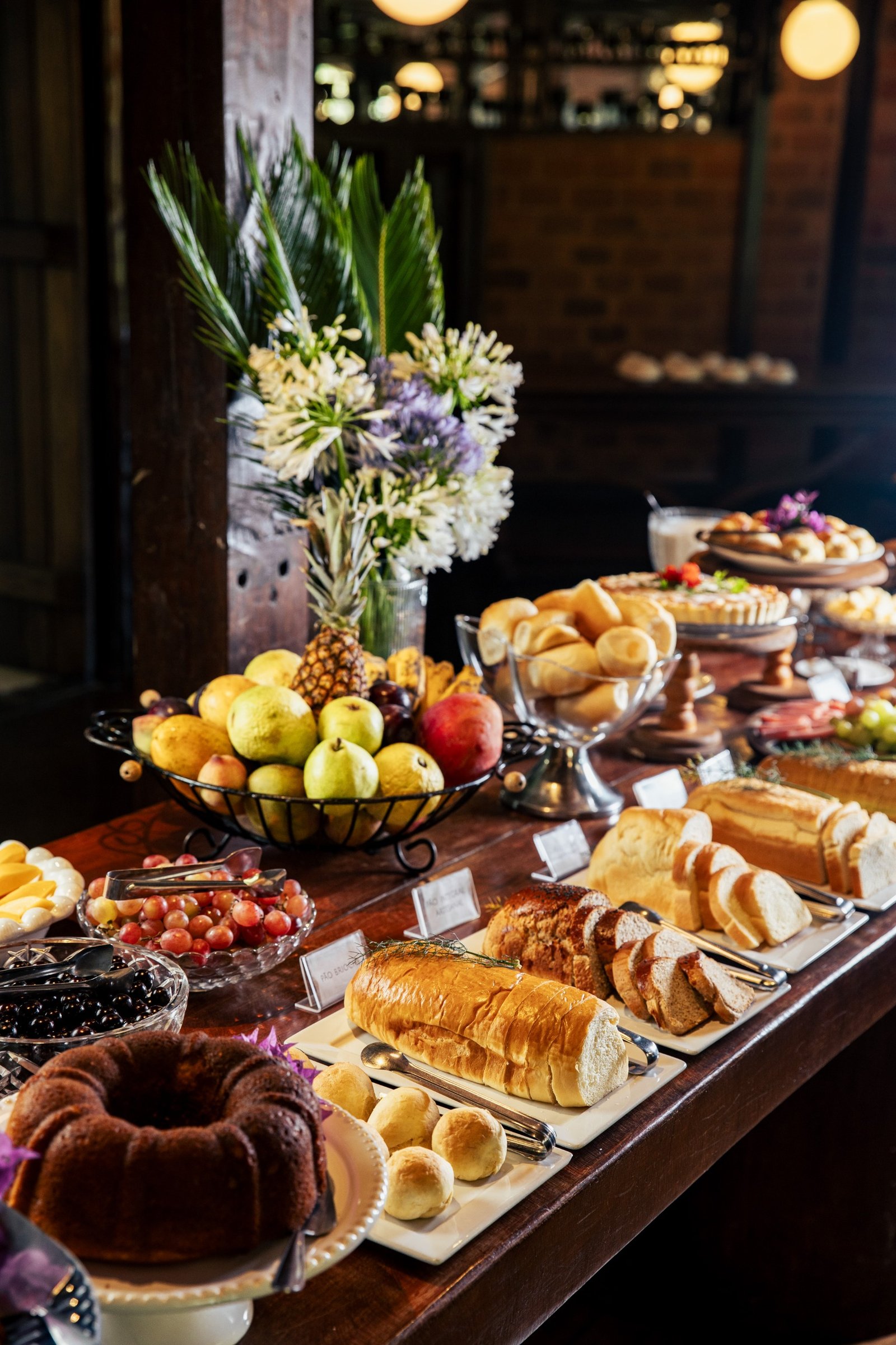 Banquete e café da manhã