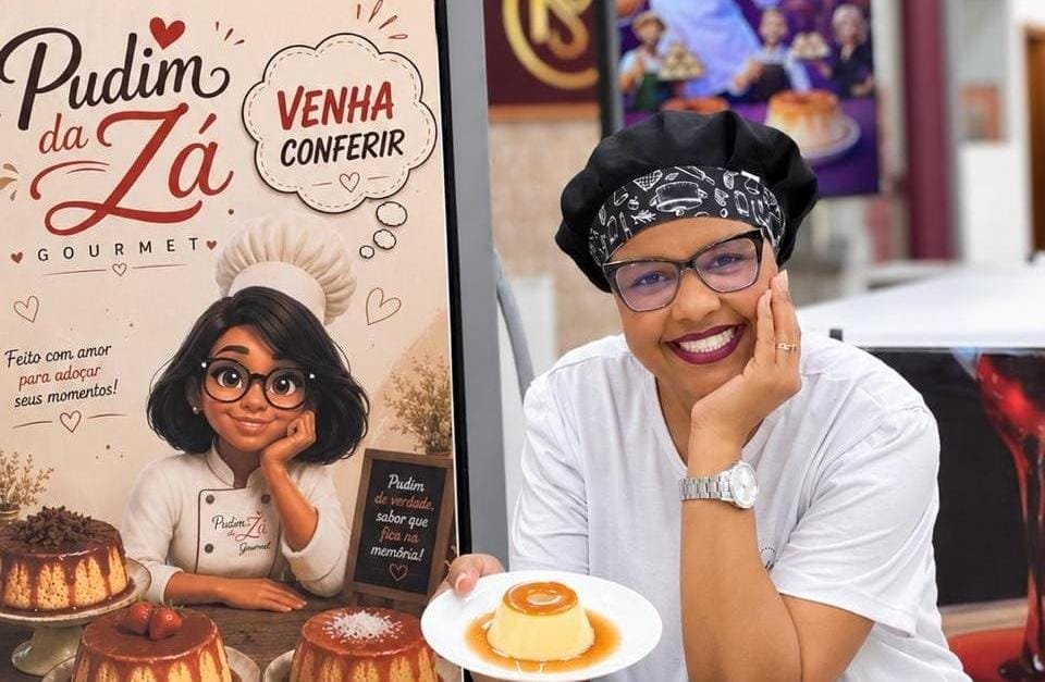 Pudim da Zá Gourmet: sabor, criatividade e muito carinho em cada receita