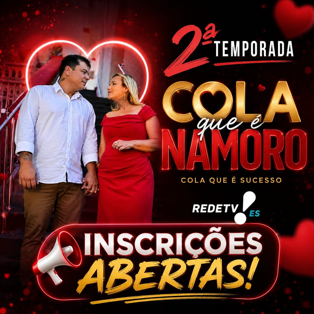Cola que é Namoro abre inscrições para a 2ª temporada na RedeTV Espírito Santo