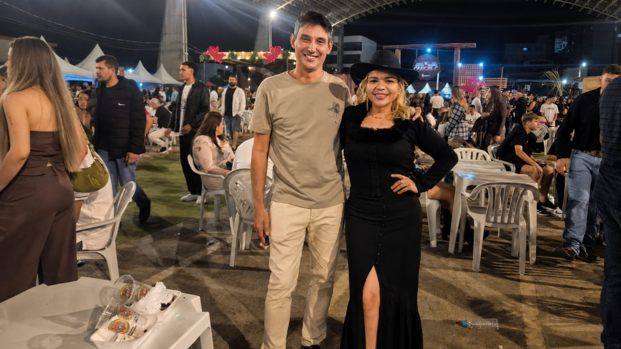 Carol Camurugy acompanhando a Gran Expo Agro de Castelo