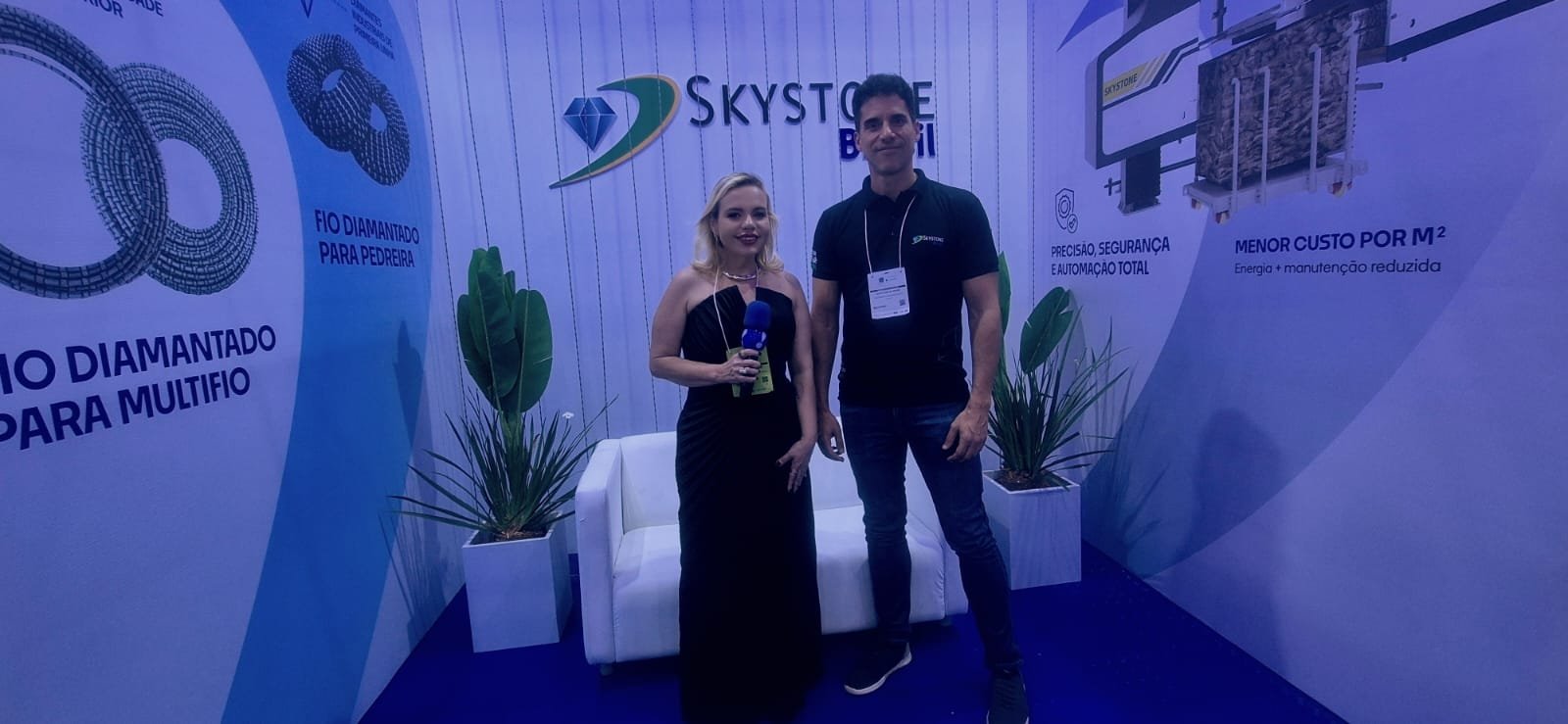 Visita ao estande da Skystone Brasil