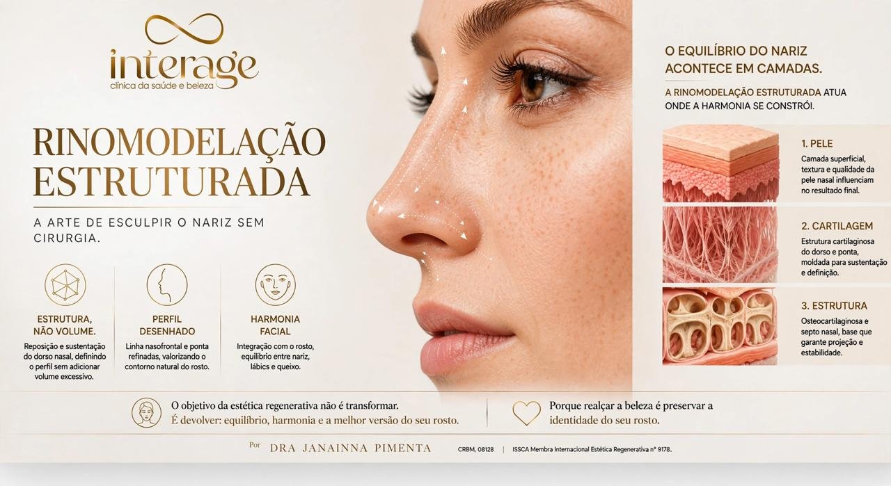 Rinomodelação Estruturada: a arte de esculpir o nariz sem cirurgia
